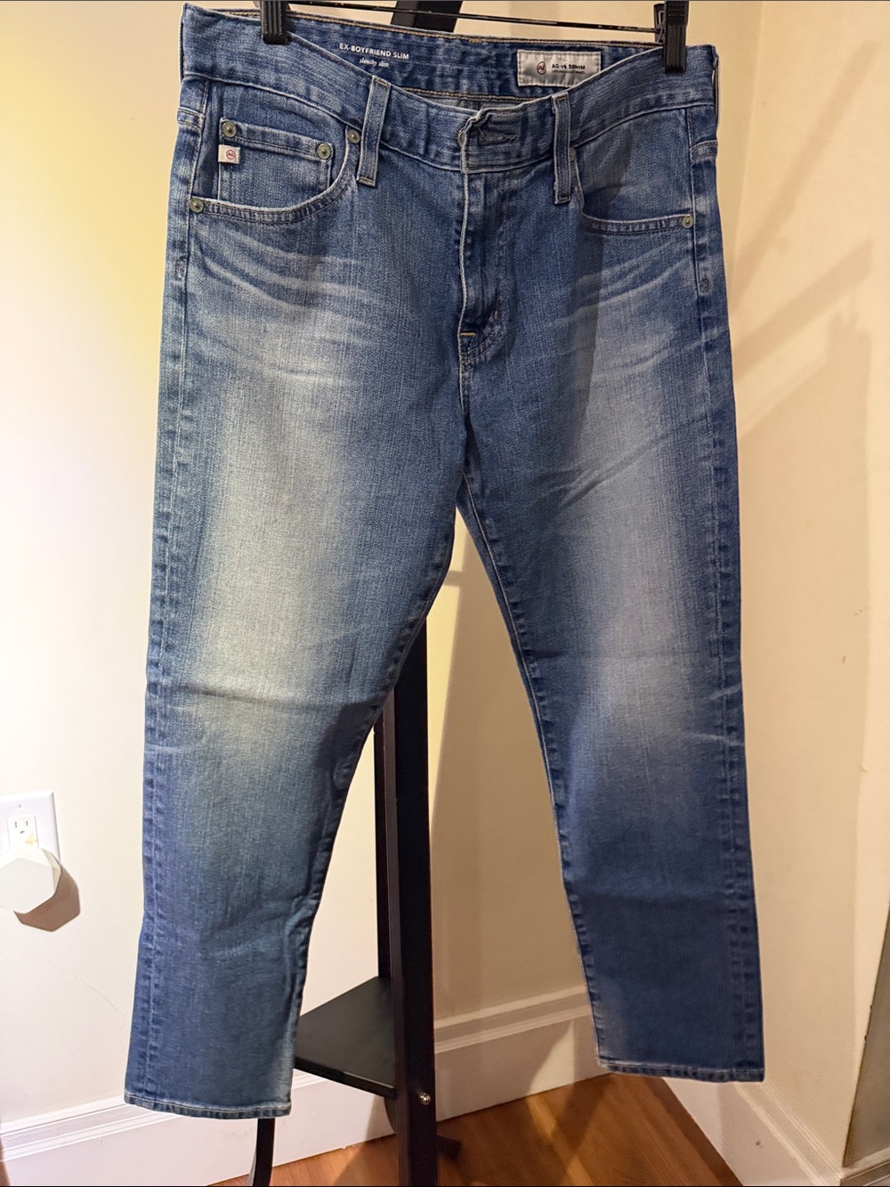 Ag Adriano Goldschmied Women’s Light Blue Ex Boyfriend Slouchy Slim